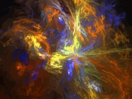 Illustration of digital fractalのイラスト素材