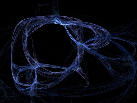 Digital Fractal on Black