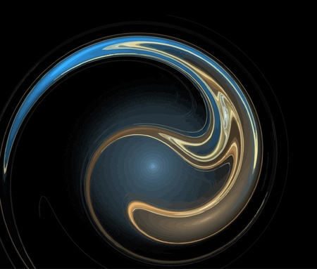 Vector Illustration of digital fractalのイラスト素材