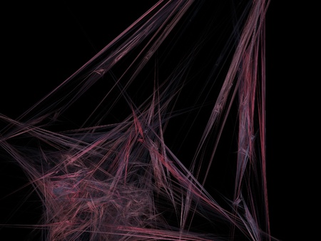 Digital Fractal on Blackの写真素材