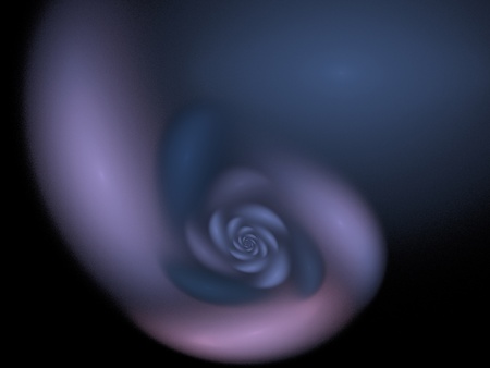 Digital Fractal on Black