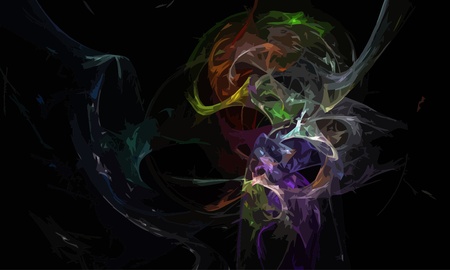 Illustration of digital fractalのイラスト素材