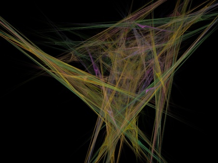 Digital Fractal on Black