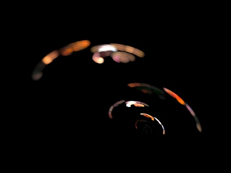 Digital Fractal on Blackの写真素材