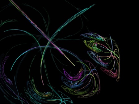 Illustration of digital fractalのイラスト素材