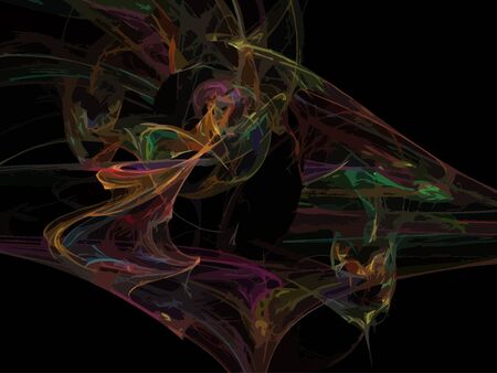 Vector Illustration of digital fractalのイラスト素材