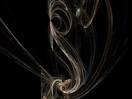 Vector Illustration of digital fractalのイラスト素材