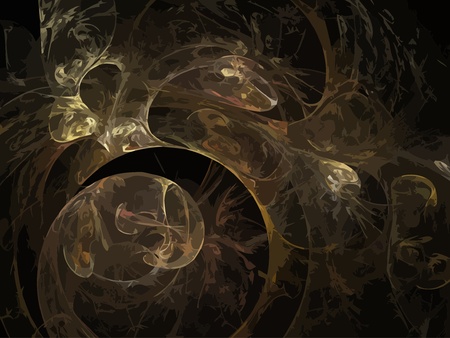 Vector Illustration of digital fractalのイラスト素材