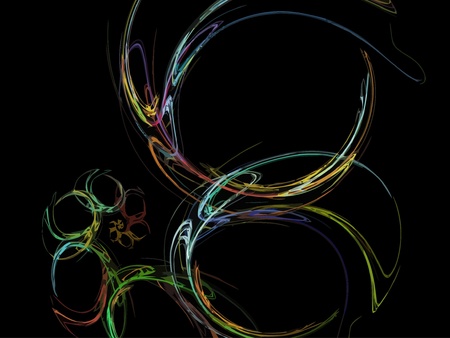 Vector Illustration of digital fractalのイラスト素材