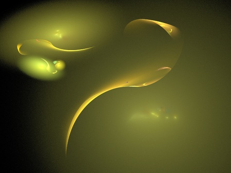 Digital Fractal on Black