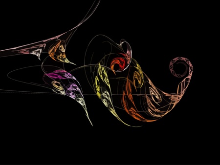 Vector Illustration of digital fractalのイラスト素材