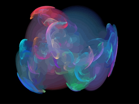 Vector Illustration of digital fractalのイラスト素材