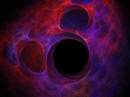 Digital Fractal on Black