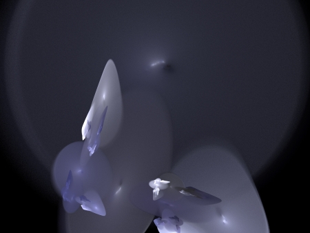 Digital Fractal on Blackの写真素材