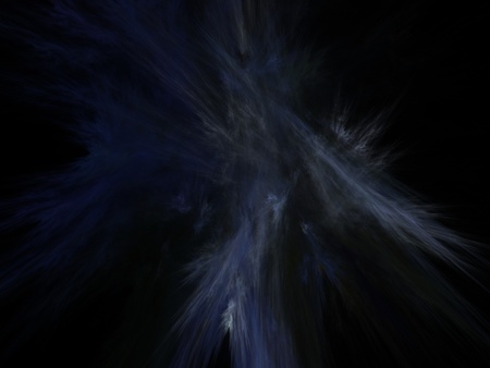 Digital Fractal on Blackの写真素材