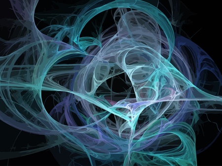 Vector Illustration of digital fractalのイラスト素材