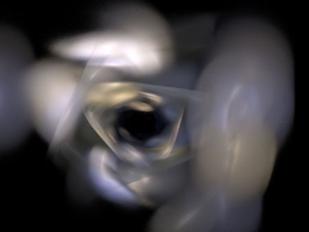 Digital Fractal on Blackの写真素材