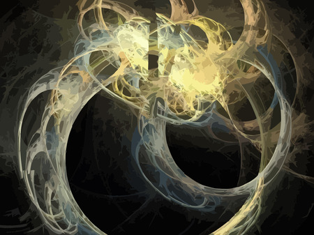 Vector Illustration of digital fractalのイラスト素材