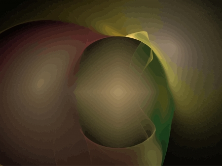 Vector Illustration of digital fractalのイラスト素材