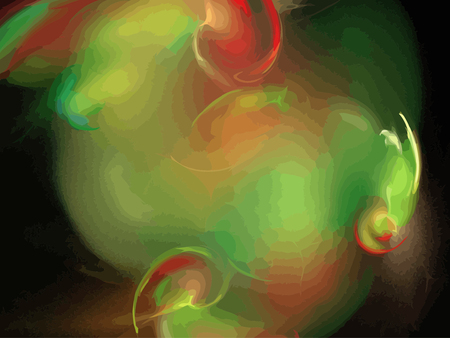 Vector Illustration of digital fractalのイラスト素材