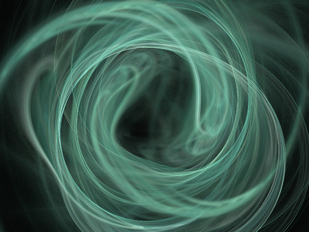 Digital Fractal on Black