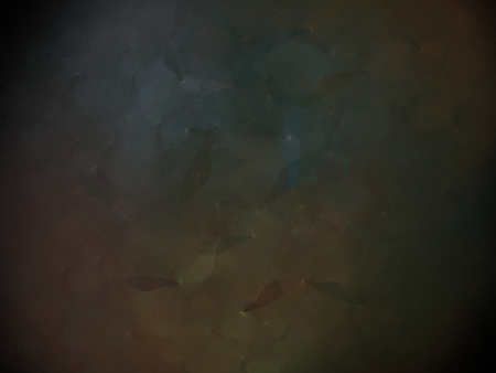 Digital Fractal on Blackの写真素材