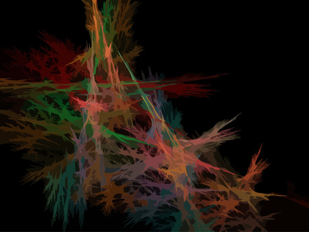 Vector Illustration of digital fractalのイラスト素材