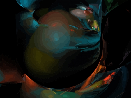 Vector Illustration of digital fractalのイラスト素材