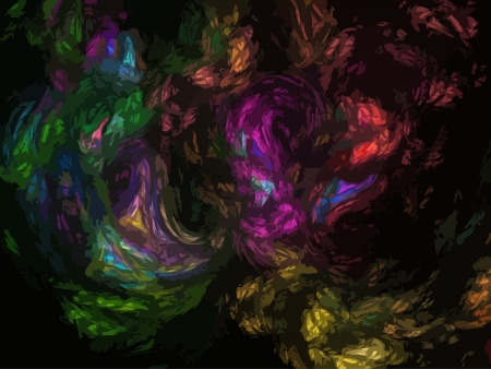 Illustration of digital fractalのイラスト素材