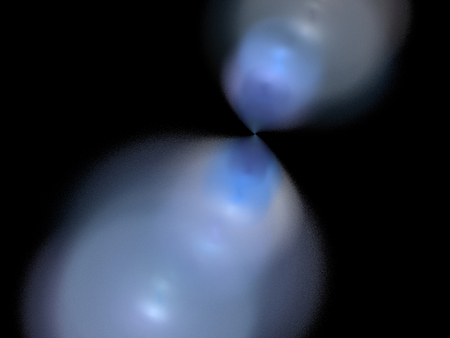Digital Fractal on Blackの写真素材