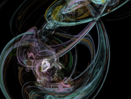 Vector Illustration of digital fractalのイラスト素材