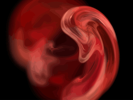 Vector Illustration of digital fractalのイラスト素材