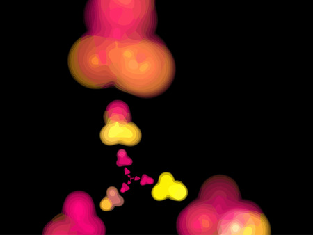 Vector Illustration of digital fractalのイラスト素材