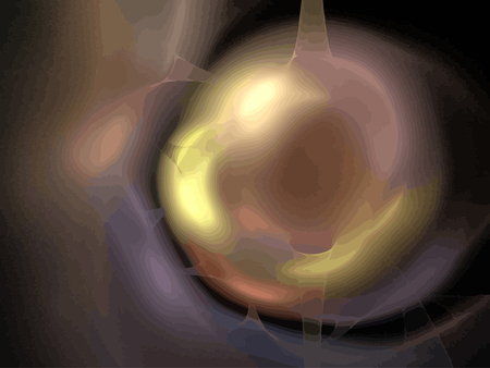 Vector Illustration of digital fractalのイラスト素材