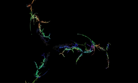 Vector Illustration of digital fractalのイラスト素材