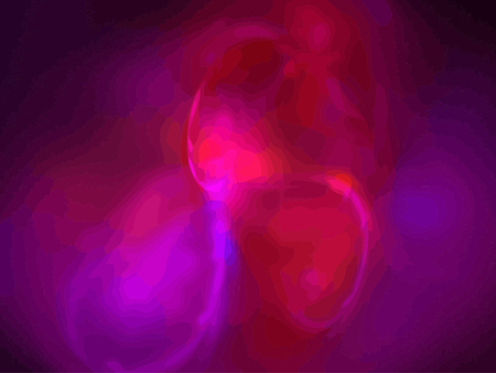 Vector Illustration of digital fractalのイラスト素材