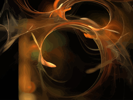 Vector Illustration of digital fractalのイラスト素材