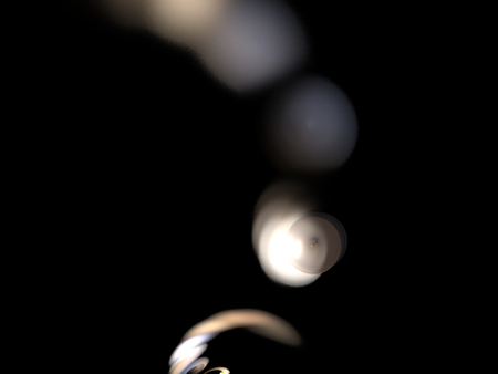 Digital Fractal on Blackの写真素材