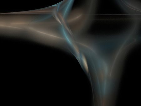 Digital Fractal on Blackの写真素材