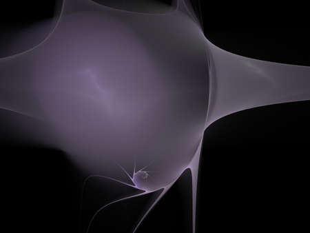 Digital Fractal on Blackの写真素材