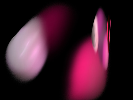 Digital Fractal on Blackの写真素材