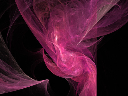 Digital Fractal on Blackの写真素材