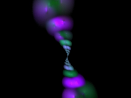 Digital Fractal on Blackの写真素材