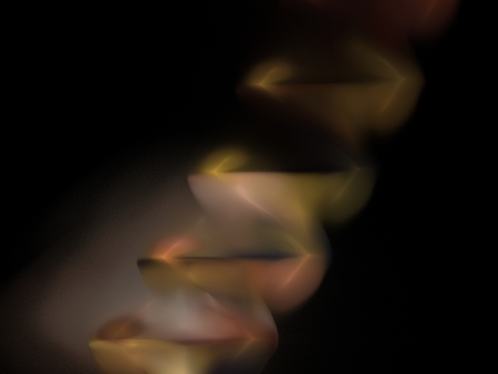 Digital Fractal on Blackの写真素材