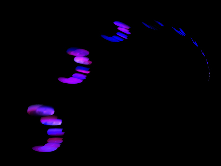 Digital Fractal on Black