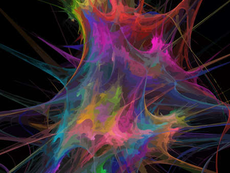 Vector Illustration of digital fractal