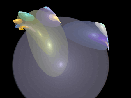 Vector Illustration of digital fractalのイラスト素材