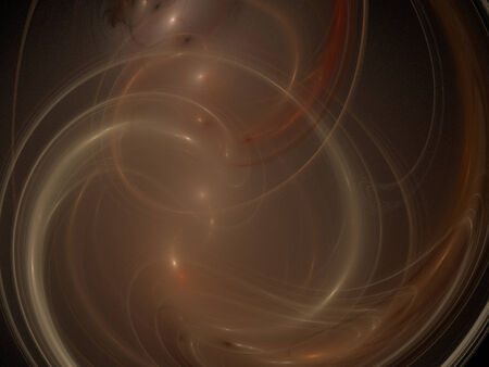 Digital Fractal on Blackの写真素材