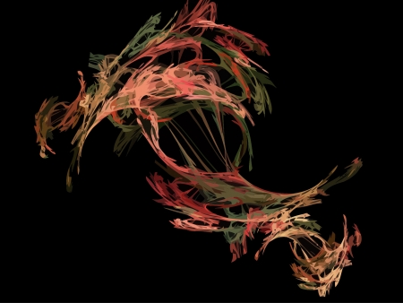 Vector Illustration of digital fractalのイラスト素材