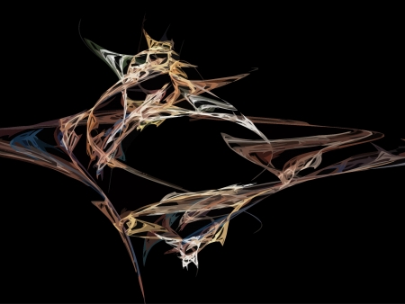 Vector Illustration of digital fractalのイラスト素材